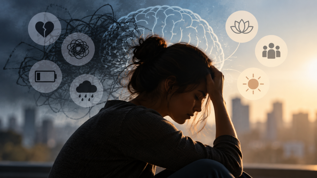 Saúde mental é apontada como principal problema de saúde por 58% dos brasileiros